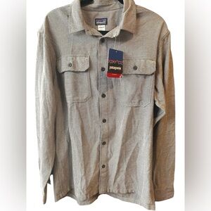 Patagonia Fjord Flannel Button-Up Shirt Organic Cotton NWT